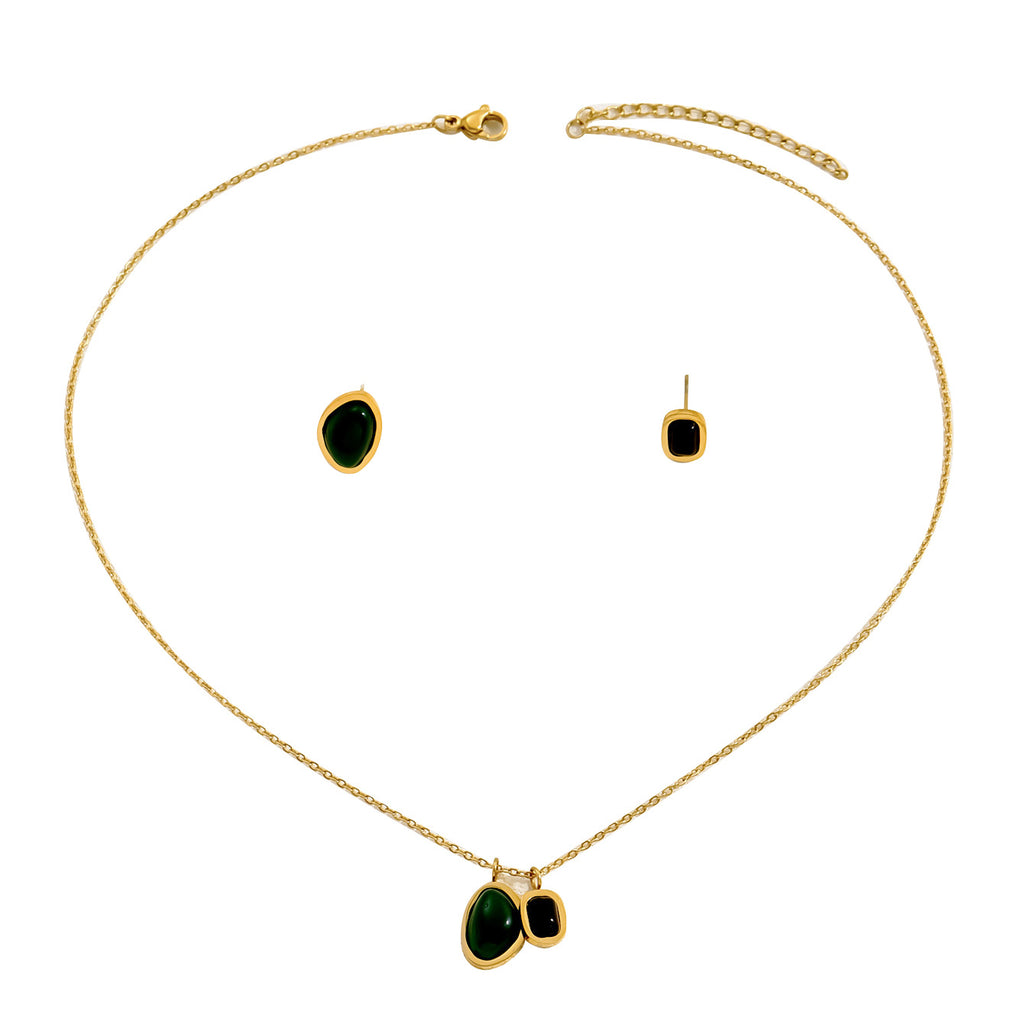Green and Dark Double-Center Jewelry — product image 5