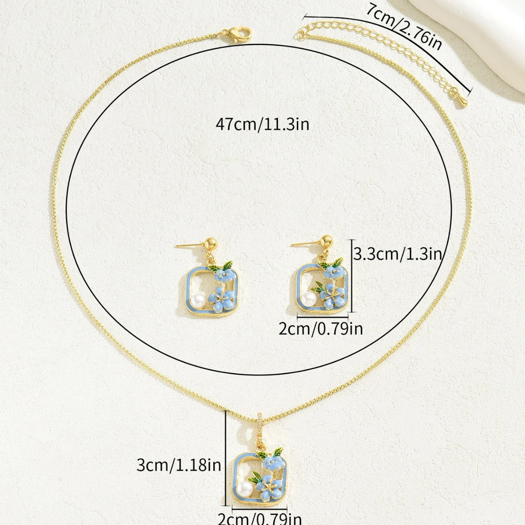 Pastel Square Floral Jewelry — product image 3