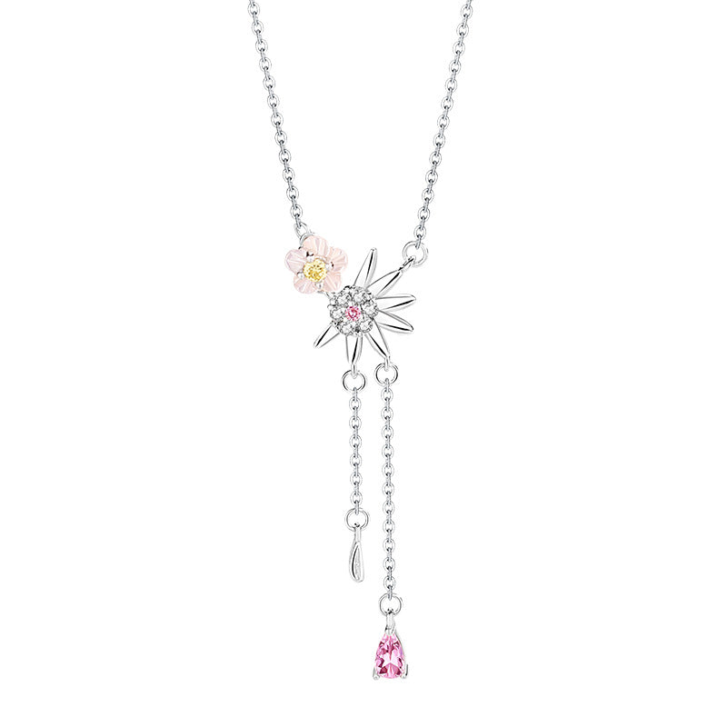 Collana in argento sterling 925 – margherita e madreperla