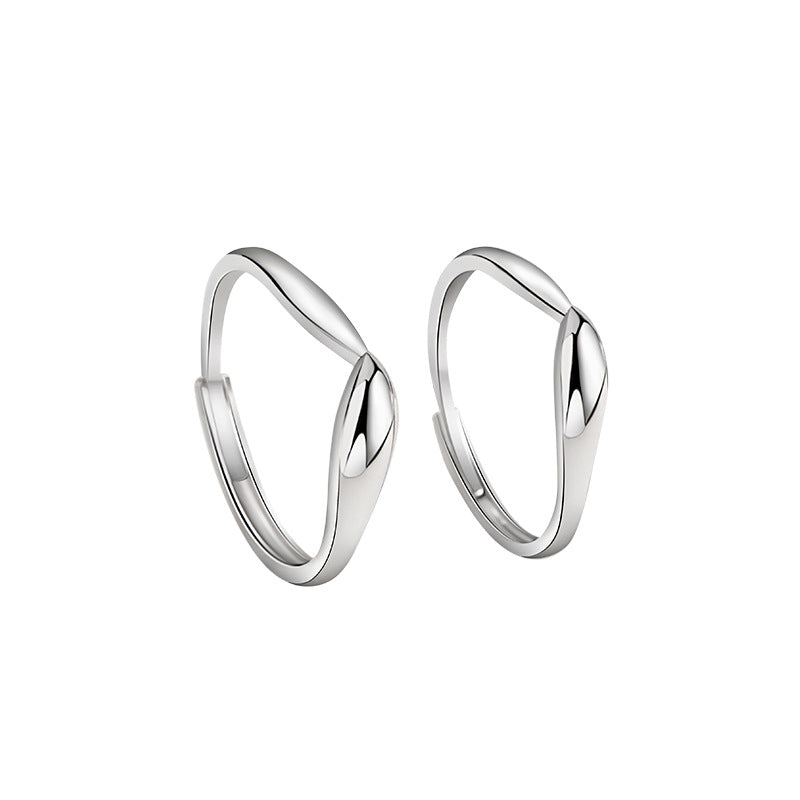 Mobius Ring Sterling Silver 925 Couple Ring Fashion Versatile Unlimited Symbol Plain Ring Qixi Gift Pair Ring