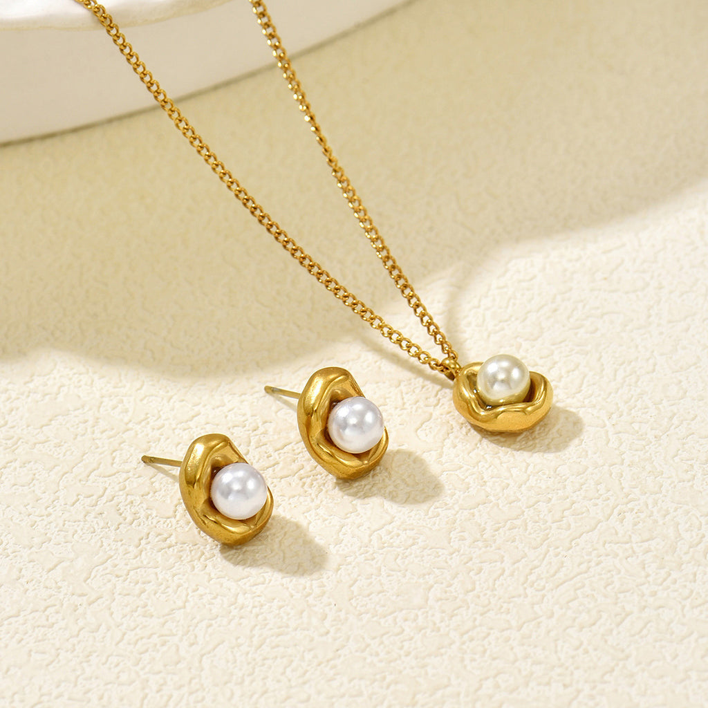 Tiny Pearl-Effect Drop Jewelry — product image 3