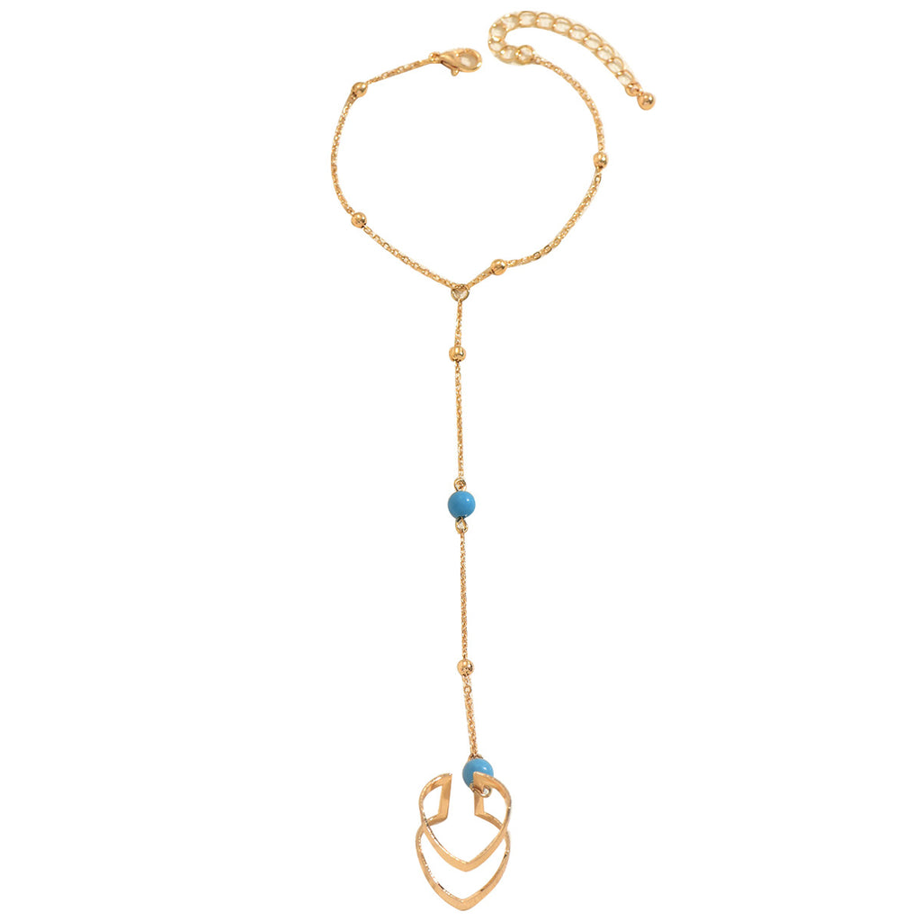 Blue-Accent Hand Chain Jewelry — product image 5