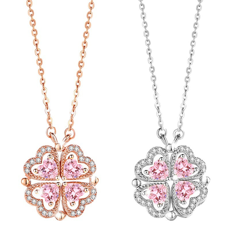 Sterling Silver Clover Necklace