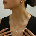 Tiny Droplet Halo Jewelry