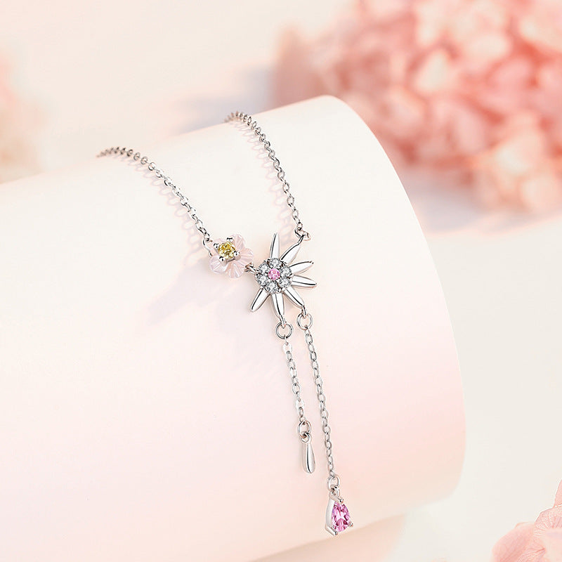 Collana in argento sterling 925 – margherita e madreperla