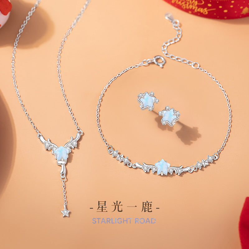 Schmuck aus 925er Sterlingsilber – Geweih und Stern