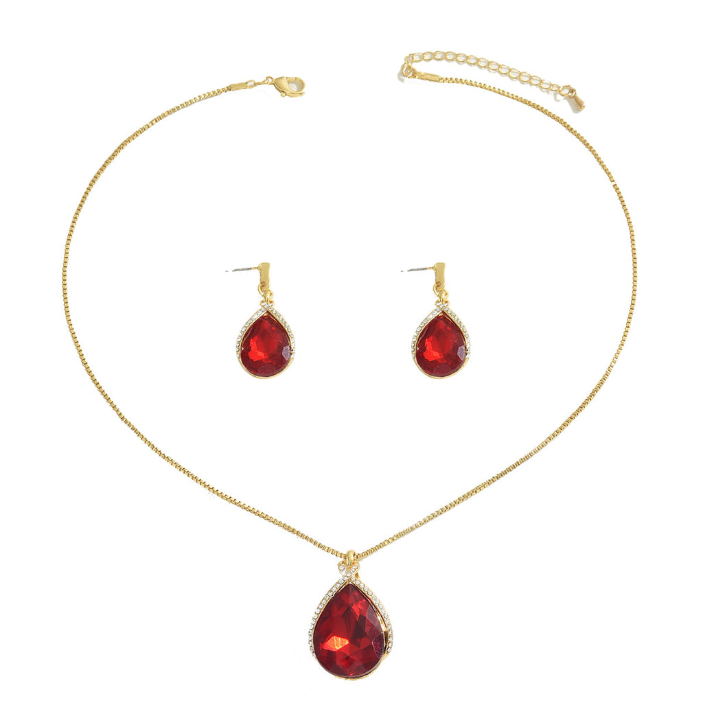 Ruby-Color Teardrop Jewelry — product image 5