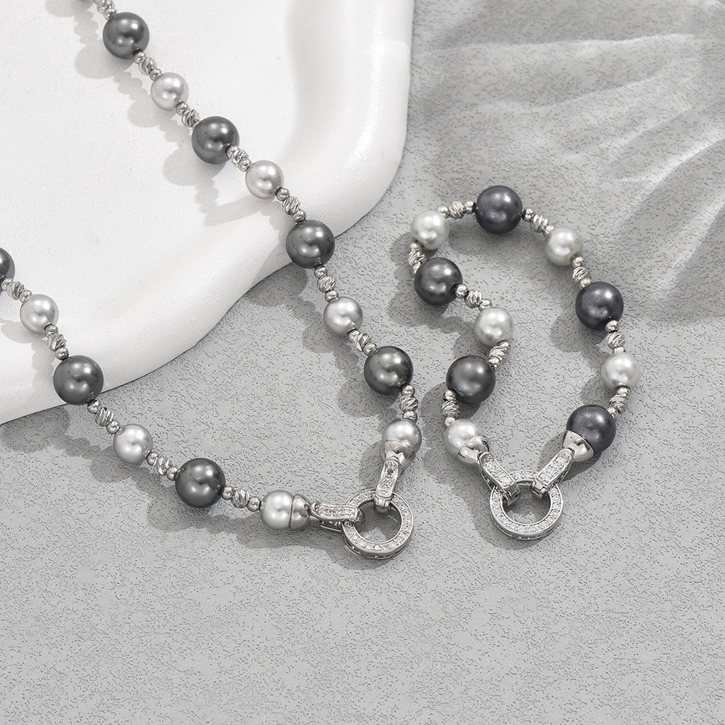 Dark Pearl-Effect Link Jewelry — product image 3