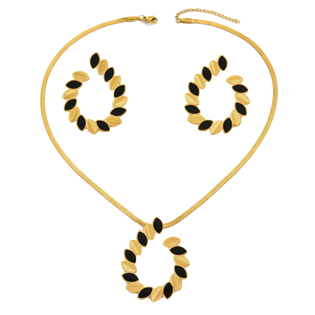 Black Leaf Wreath Jewelry — product image 5