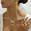 Fine-Line Flower Collar Jewelry