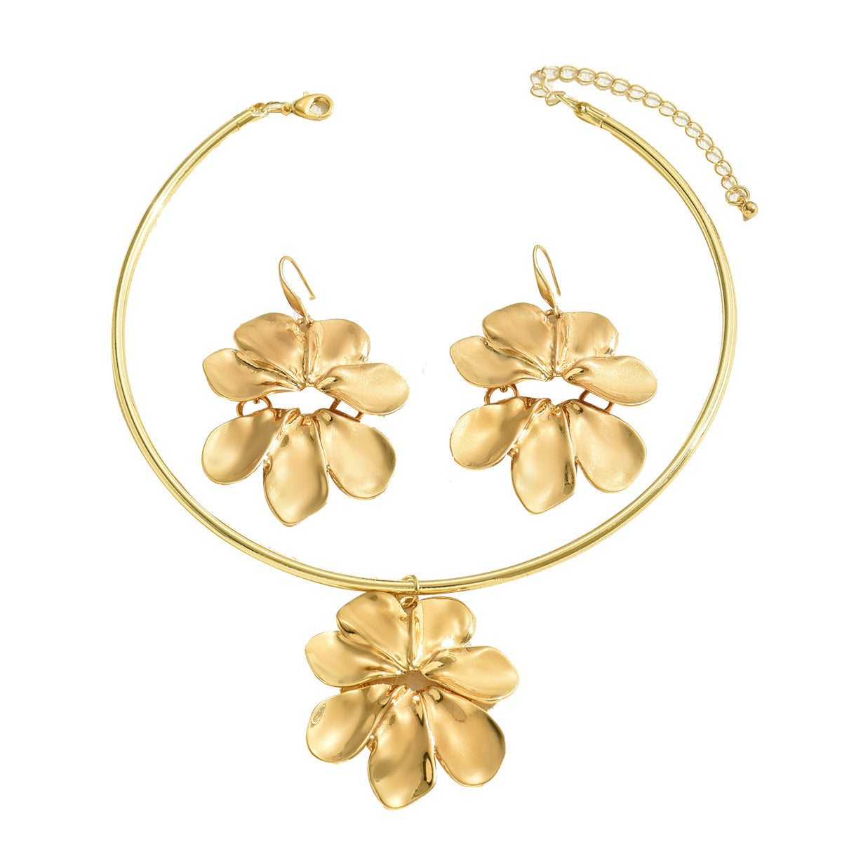 Sculptural Flower Collar Jewelry — product image 5