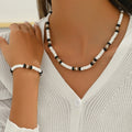 Black and White Beaded Jewelry