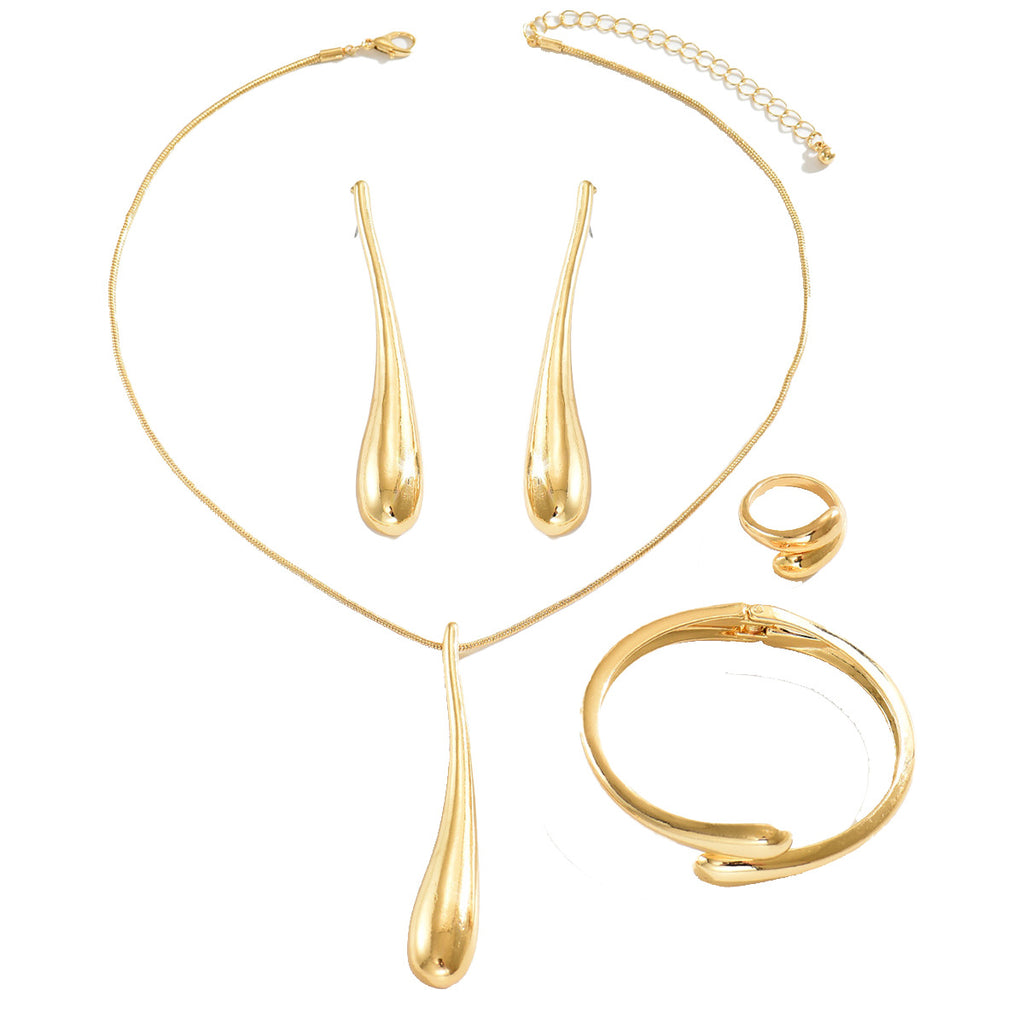 Elongated Liquid Drop Jewelry — product image 5