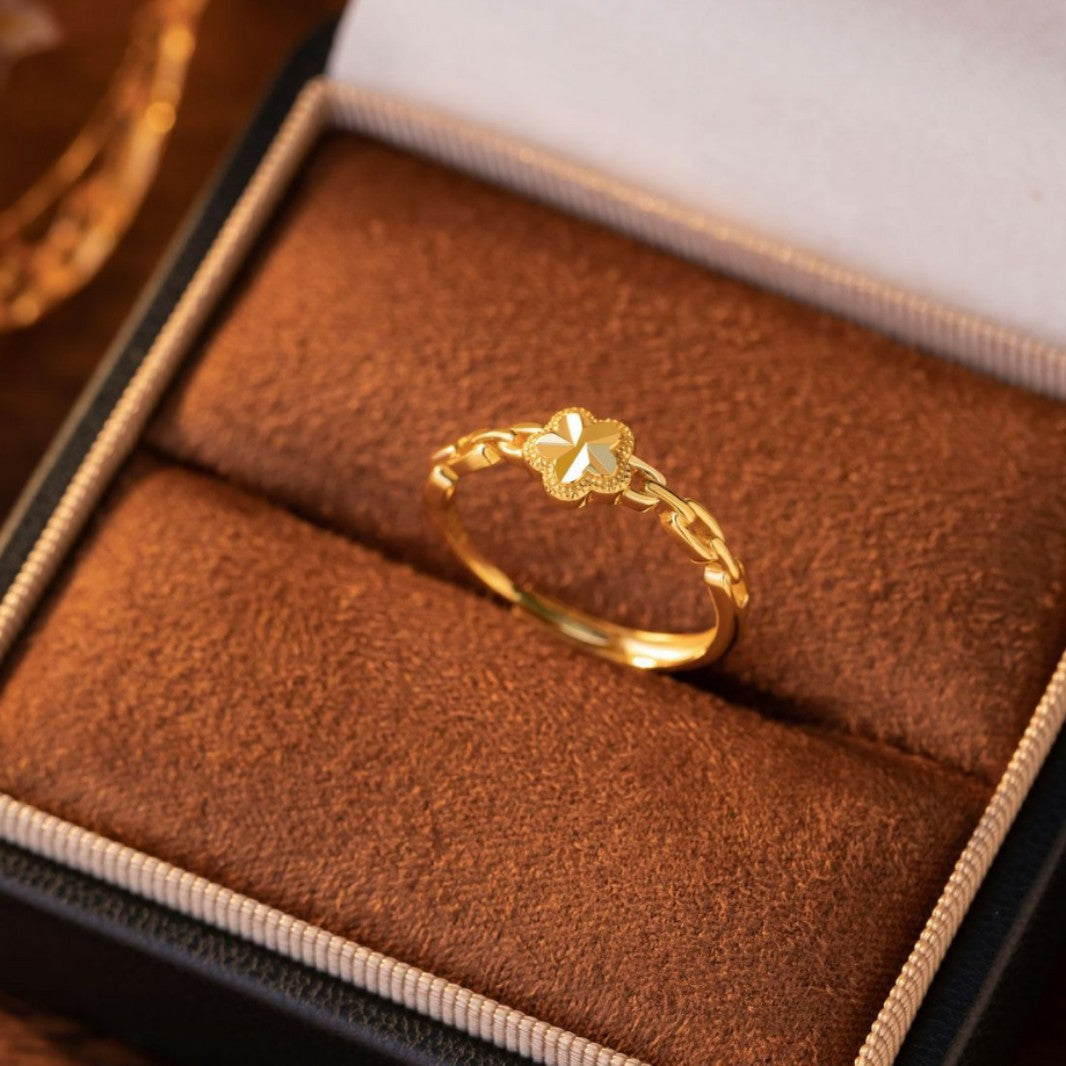 Ring aus 925er Sterlingsilber – Pfirsichblüte