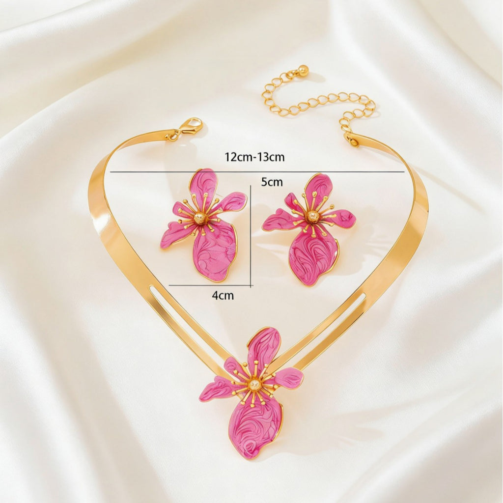 Color-Petal Flower Collar Jewelry — product image 4