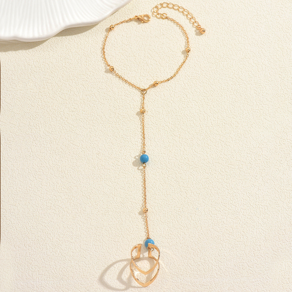 Blue-Accent Hand Chain Jewelry — product image 3