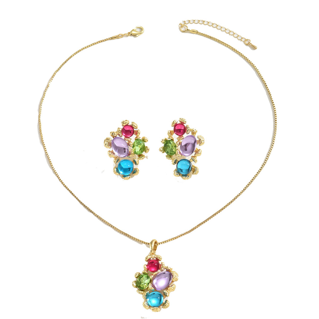 Bright Multicolor Cluster Pendant Jewelry — product image 5