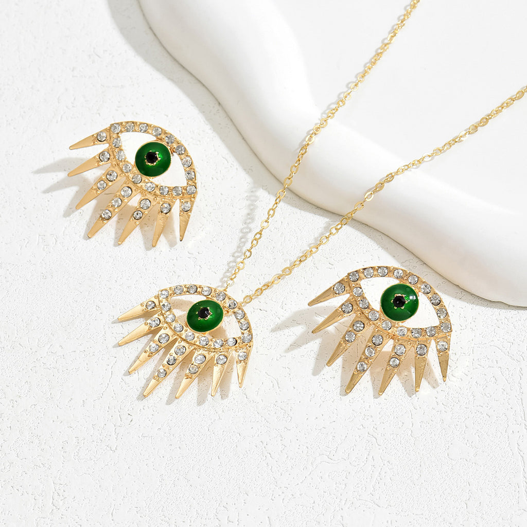 Green Eye Sunburst Jewelry — product image 3
