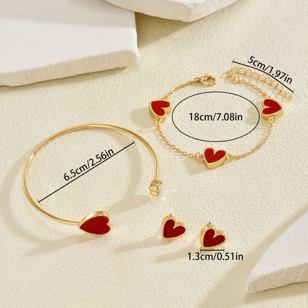 Red Heart Open Cuff Jewelry — product image 4