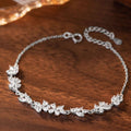 Armband aus 925er Sterlingsilber – Schmetterling und Blauregen