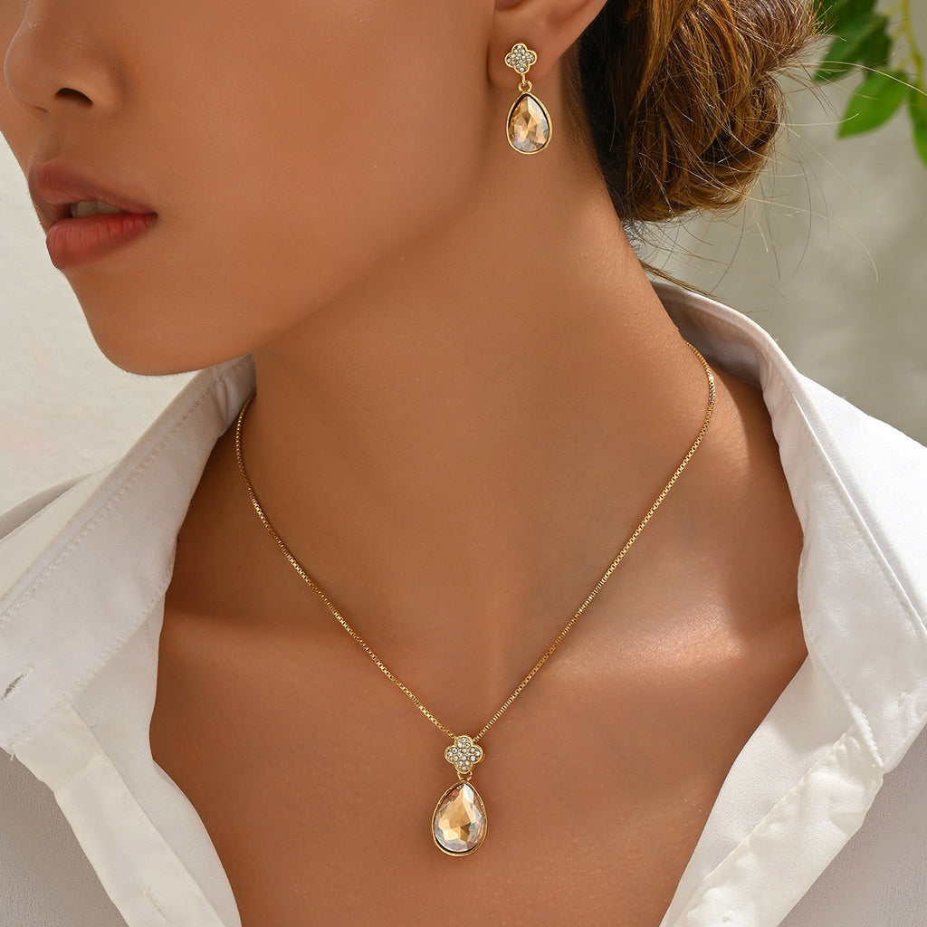 Peach Teardrop Pendant Jewelry — product image 2