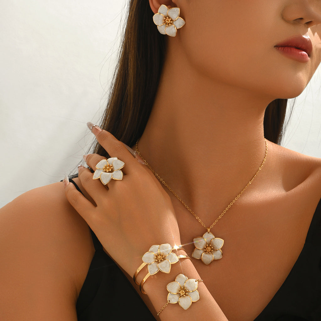 Pale Petal Flower Jewelry — product image 2