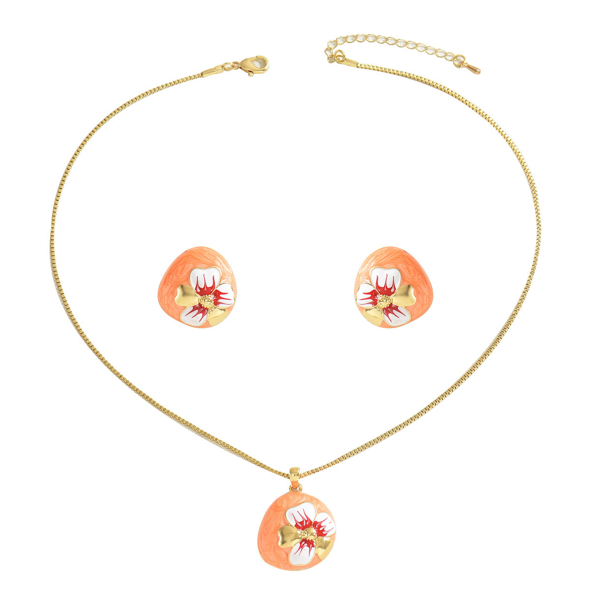 Pink Floral Disc Jewelry — product image 5