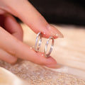 Mobius Pure Silver 999 Couple Ring Men's and Women's Light Luxury High-Grade Frosted Plain Ring 520 Valentine's Day Ring
