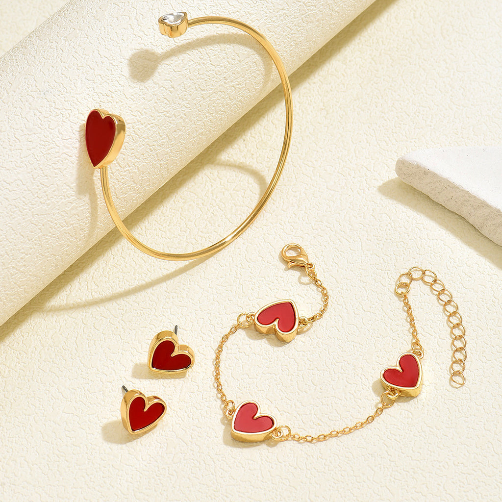 Red Heart Open Cuff Jewelry — product image 3