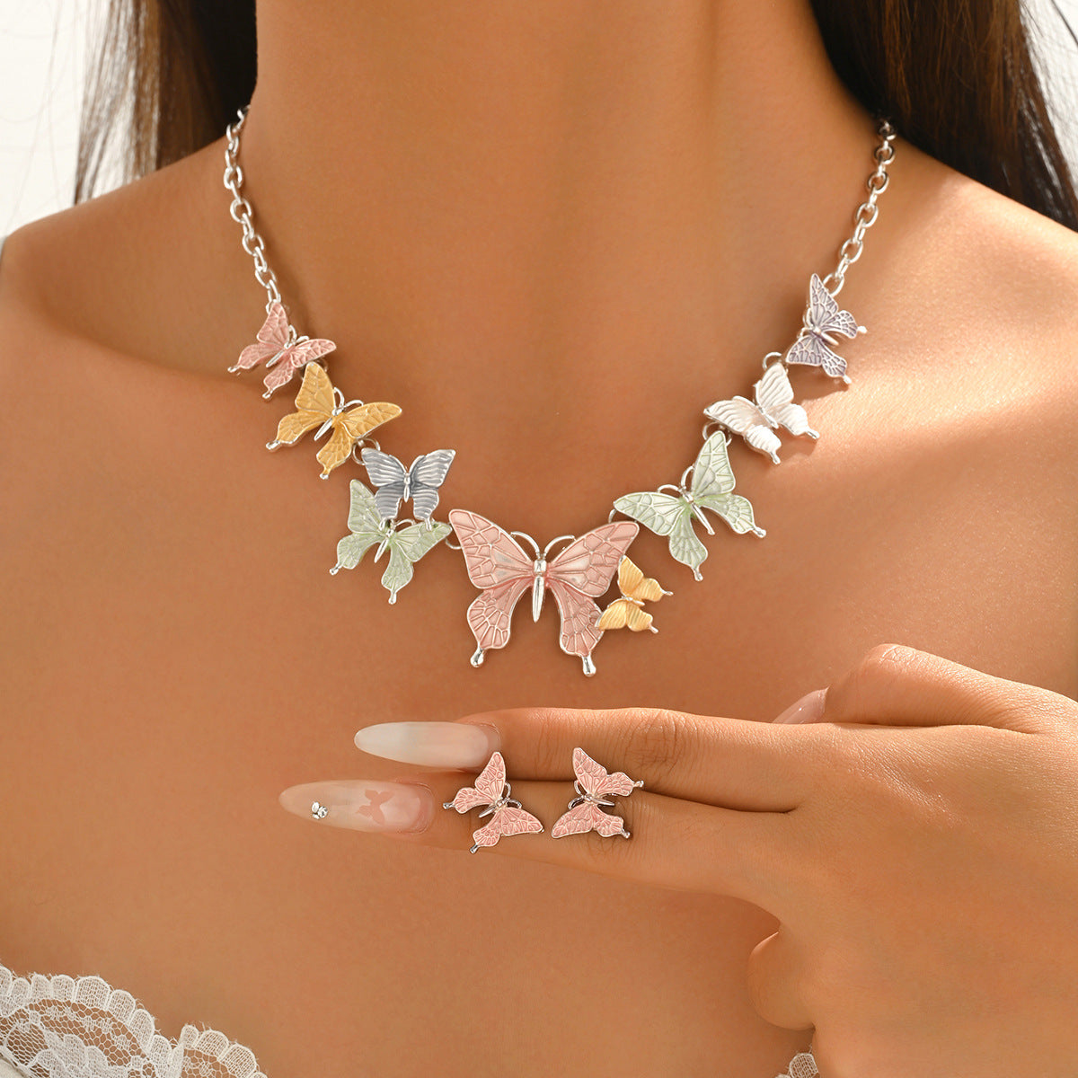Pastel Butterfly Jewelry — product image 2