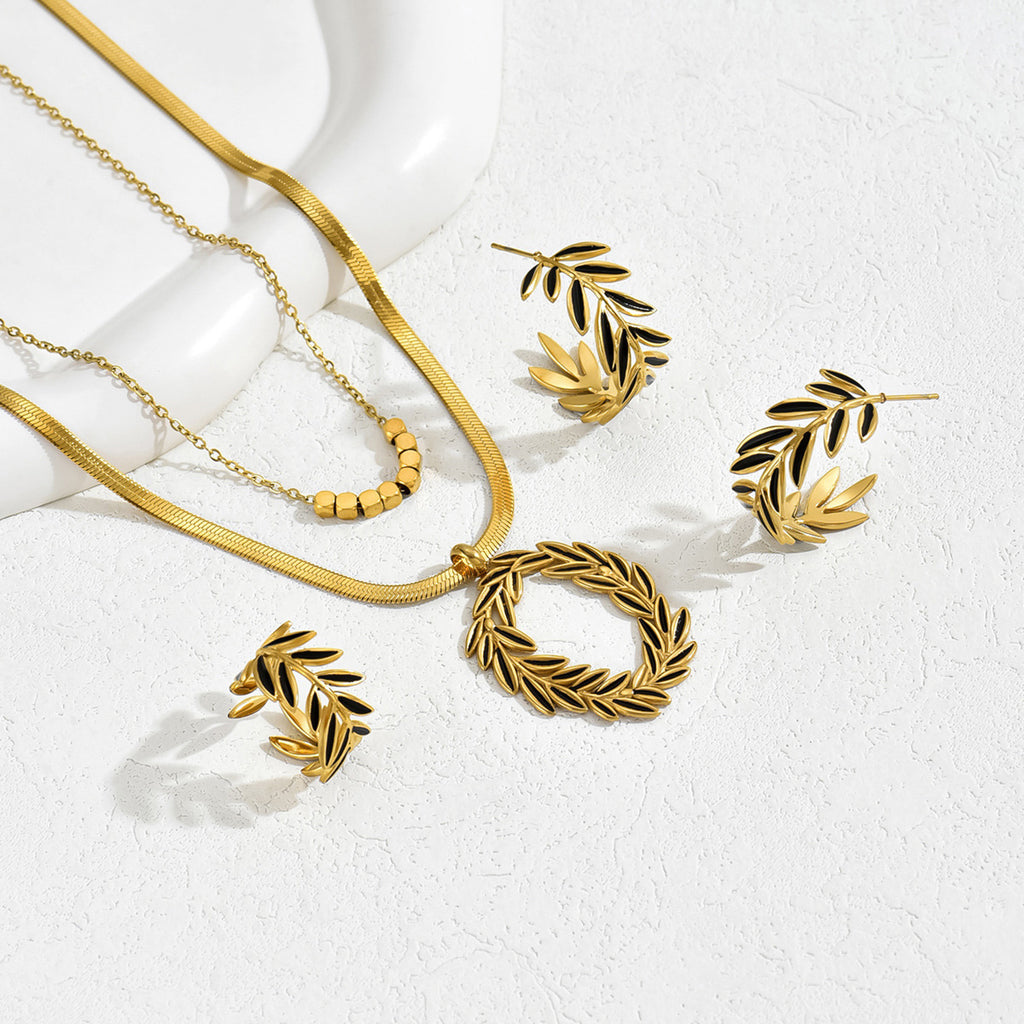 Leaf Wreath Layered Jewelry — product image 3