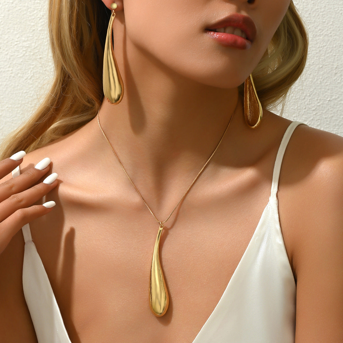 Long Polished Teardrop Jewelry — product image 2