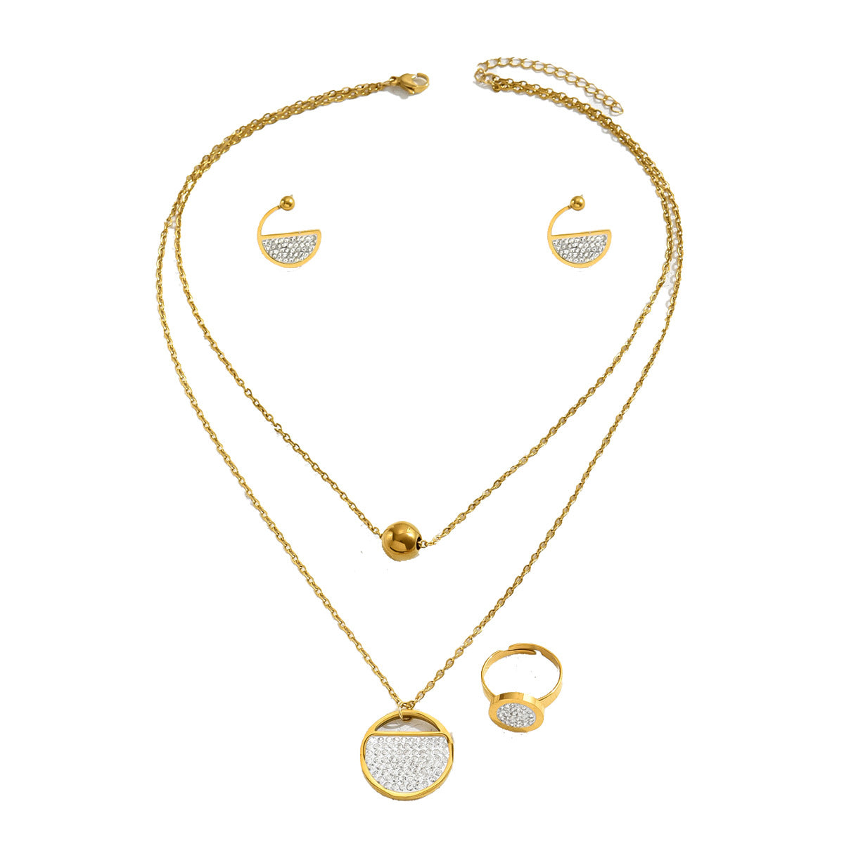 Layered Half-Disc Jewelry — product image 5
