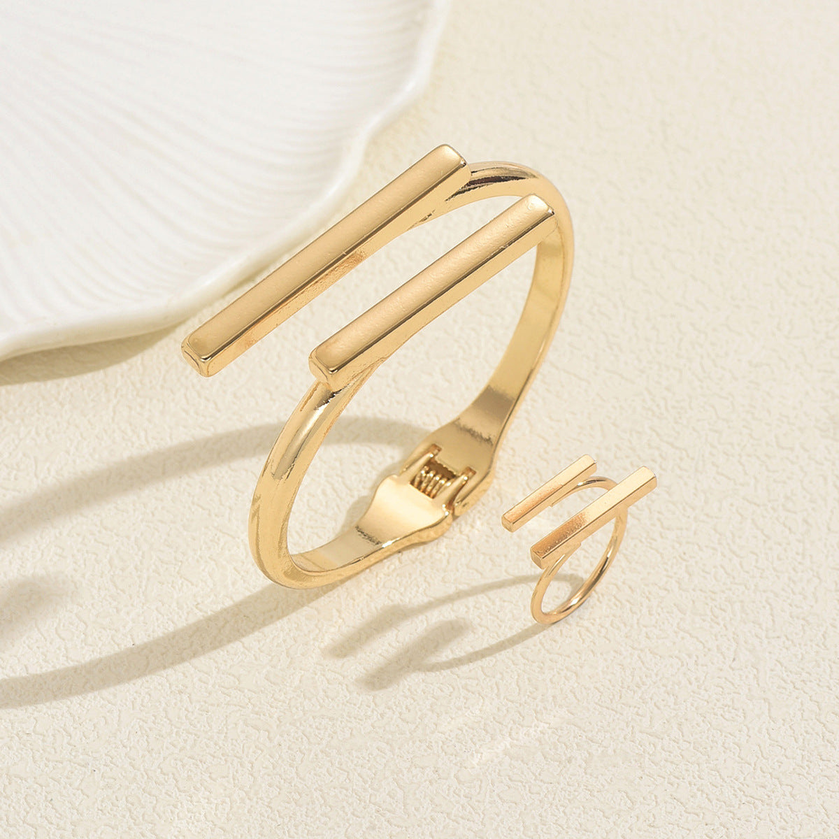 Parallel Bar Open Cuff Jewelry — product image 3