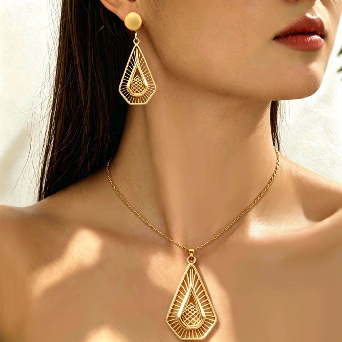 Nested Teardrop Openwork Jewelry — product image 2