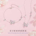 Unicorn Sterling Silver 925 Necklace Female Sweet Cute Love Zircon Clavicle Chain Ins Valentine's Day Star Pendant