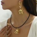 Open Star Flower Cord Jewelry