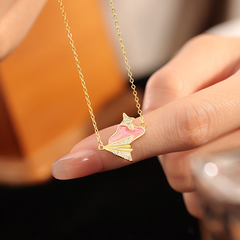Collana in argento sterling 925 – nuvola e stella, dettagli luminescenti