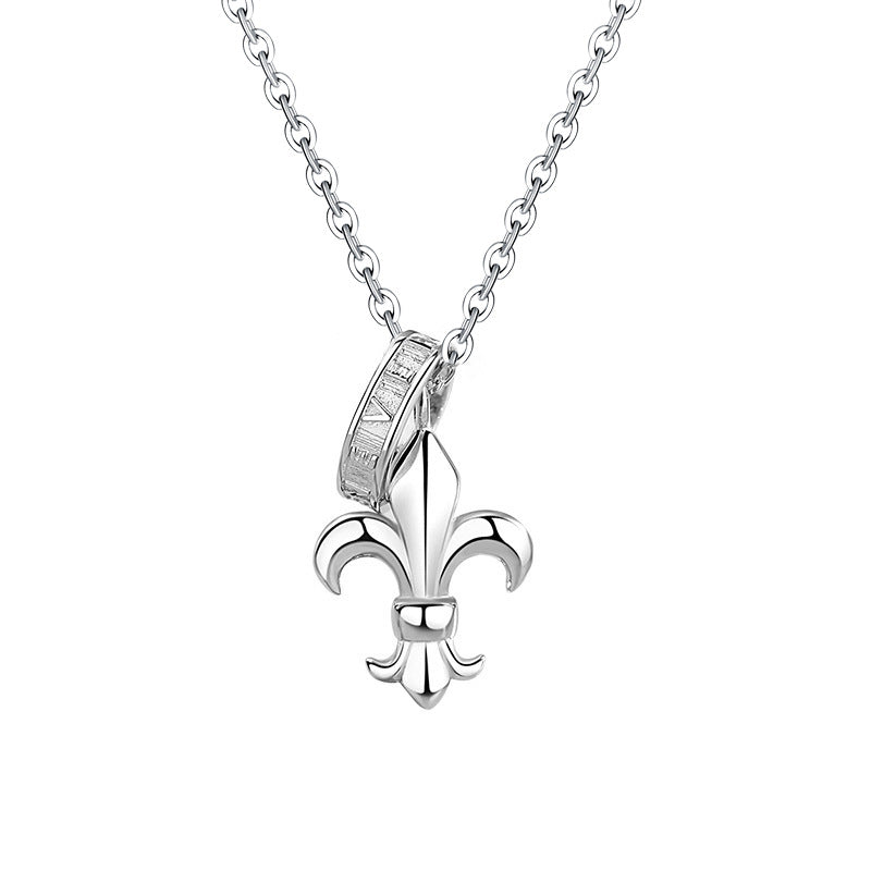 Anchor Sterling Silver 925 Necklace Niche Design Light Luxury Star Mango Clavicle Chain Ins Style Hip Hop Cross Pendant