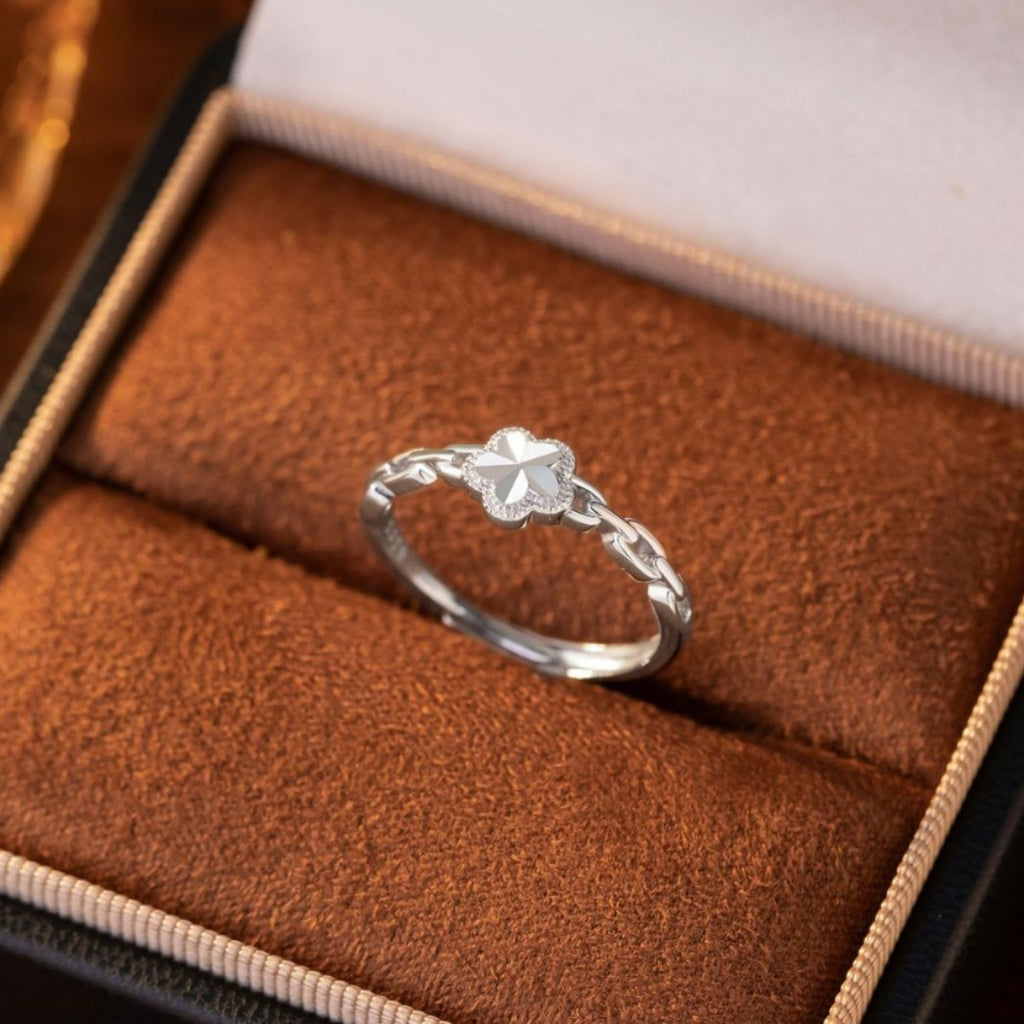Ring aus 925er Sterlingsilber – Pfirsichblüte