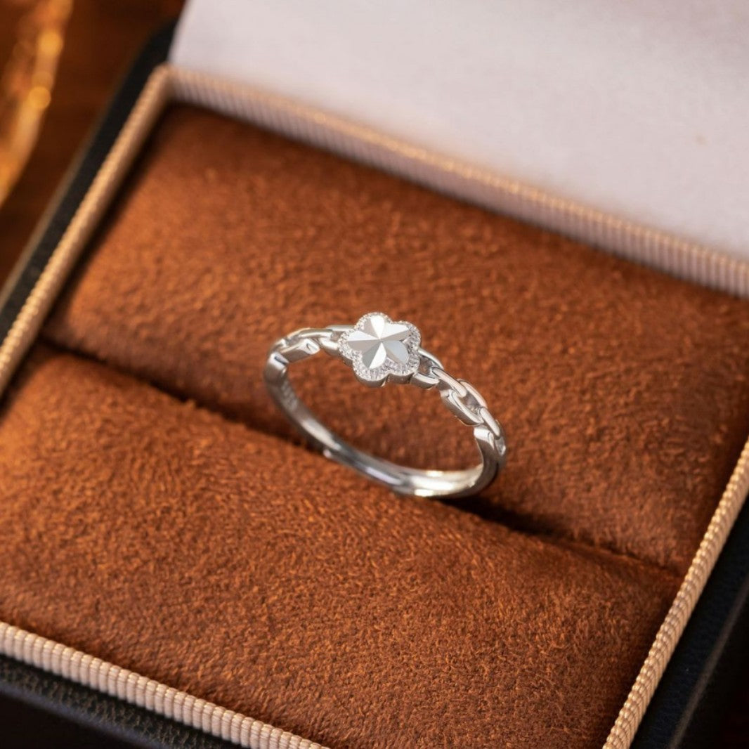 Ring aus 925er Sterlingsilber – Pfirsichblüte