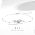 Meteor Shower Sterling Silver 925 Bracelet Female Niche Design Light Luxury Starry Bracelet Ins Style Star Bracelet