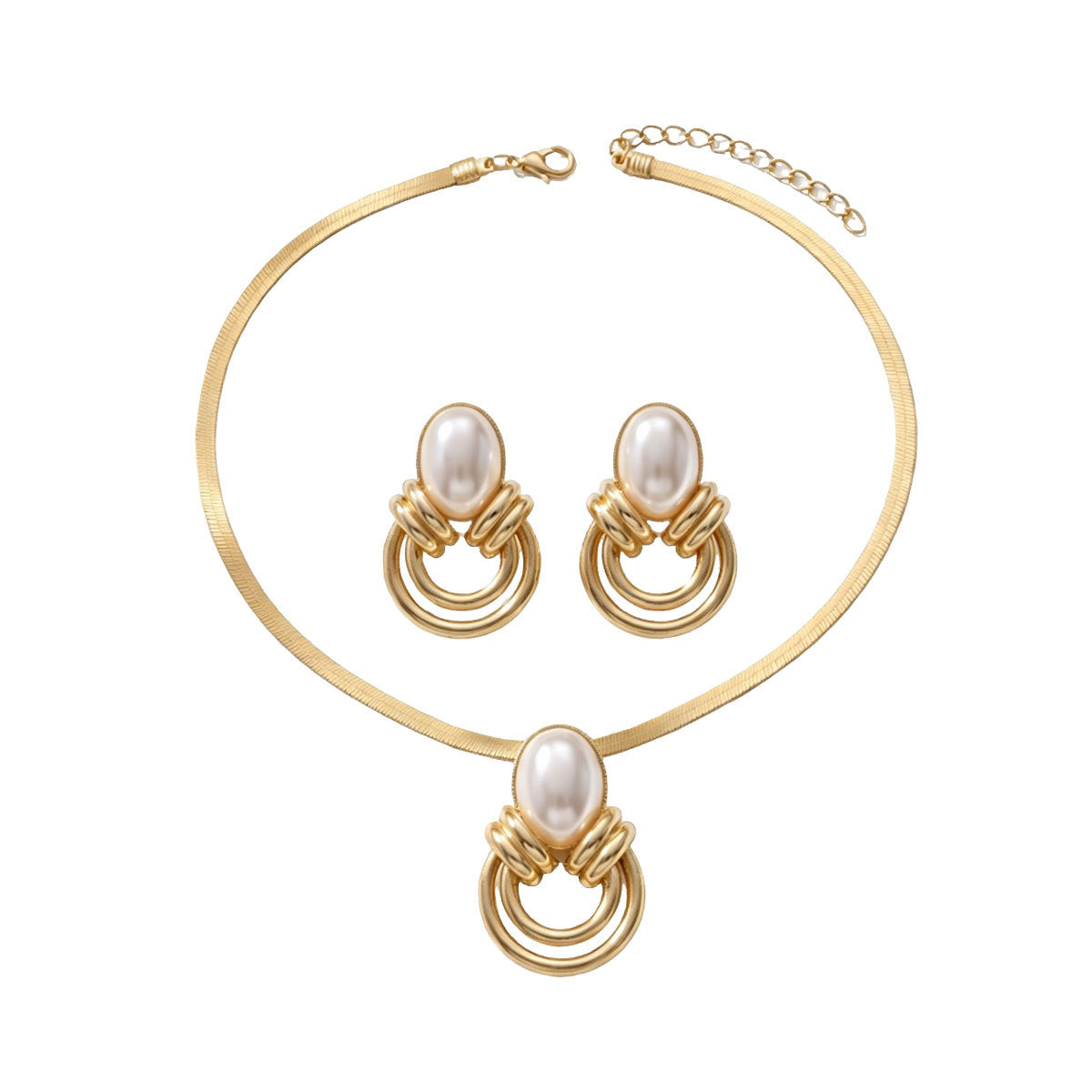 Pearl-Effect Loop Drop Jewelry — product image 5