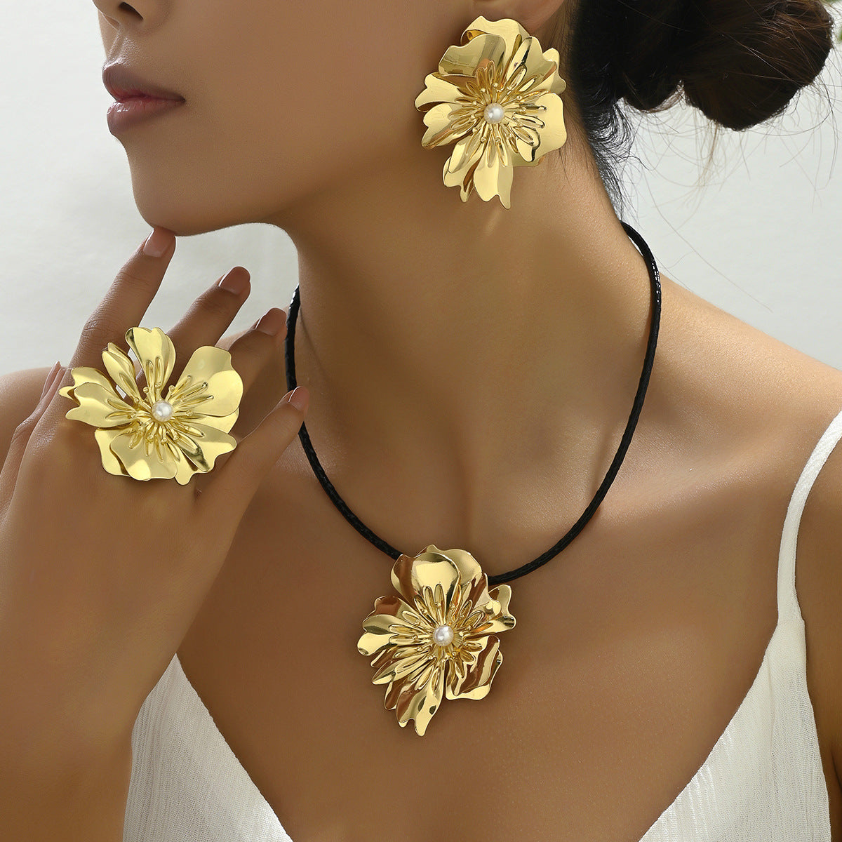 Layered Petal Cord Jewelry