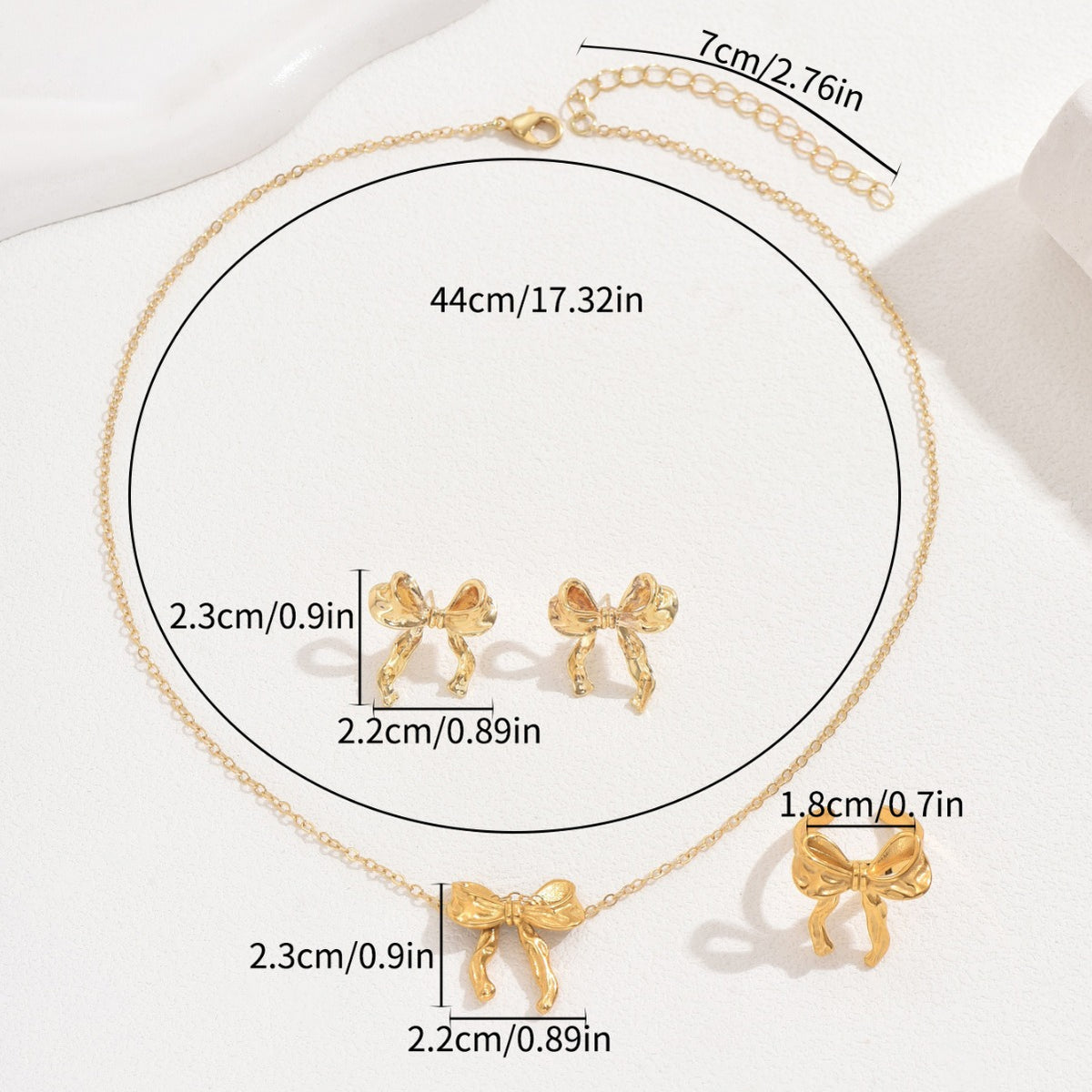 Sculpted Ribbon Bow Jewelry — product image 4