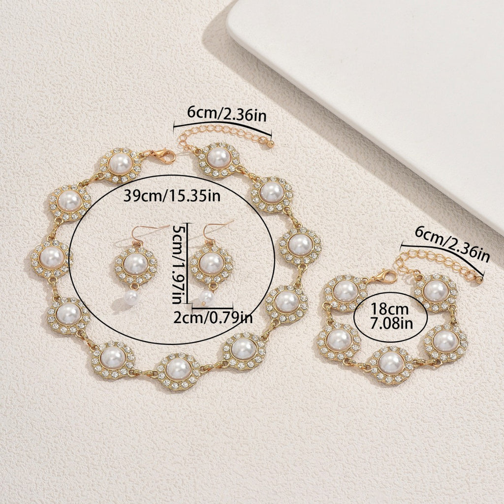 Pearl-Effect Medallion Jewelry — product image 4