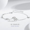 Unicorn Sterling Silver 925 Bracelet Female Niche Design Light Luxury Zircon Bracelet for Girls Ins Star Moon Bracelet