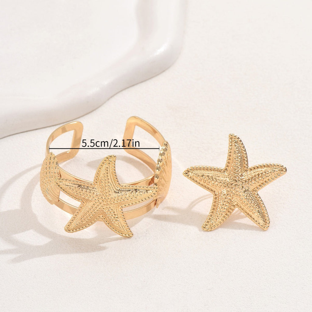 Textured Starfish Cuff Jewelry — product image 3