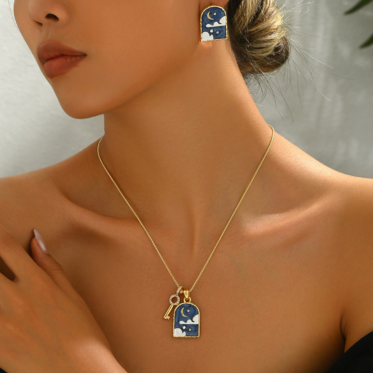 Blue Celestial Tag Jewelry
