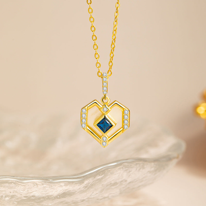 Gioielli in argento sterling 925 – cuore e madreperla